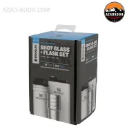 ست شات و قمقمه کتابی استنلی Adventure Steel Shots + Flask