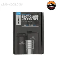 ست شات و قمقمه کتابی استنلی Adventure Steel Shots + Flask