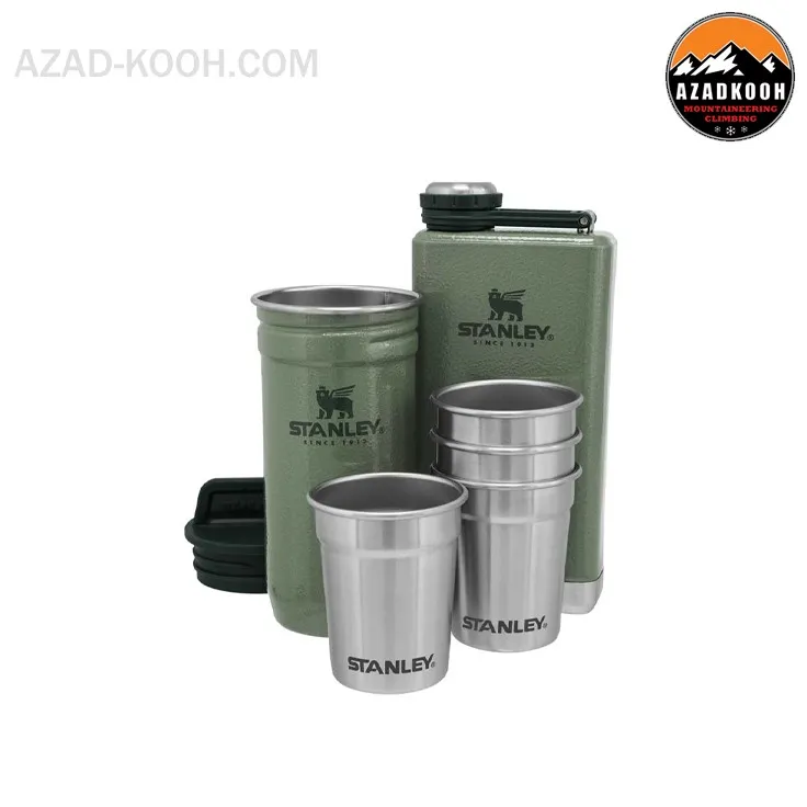 ست شات و قمقمه کتابی استنلی Adventure Steel Shots + Flask