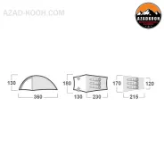 چادر سه نفره هاسکی مدل BRONDER 3