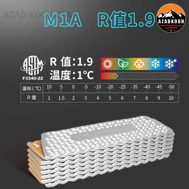 زیرانداز کیسه خواب آکاردئونی  مونتین اسپرینگ مدل M1A