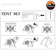 چادر چهار نفره کله گاوی (پیکینیو) K2021C ،   Pkeynew