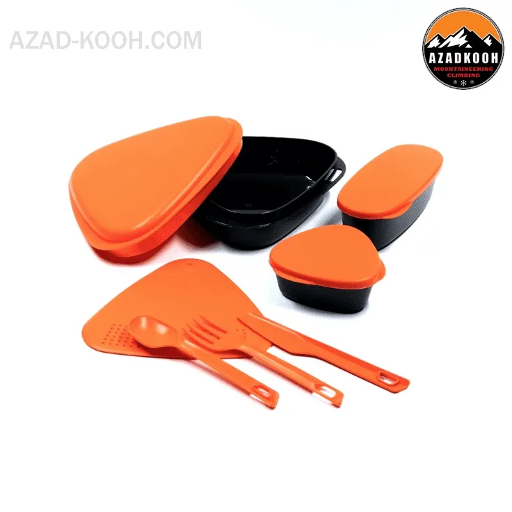 ست ظروف لانچ کیت مثلثی ۸ تکه لایف کمپ کد 45816