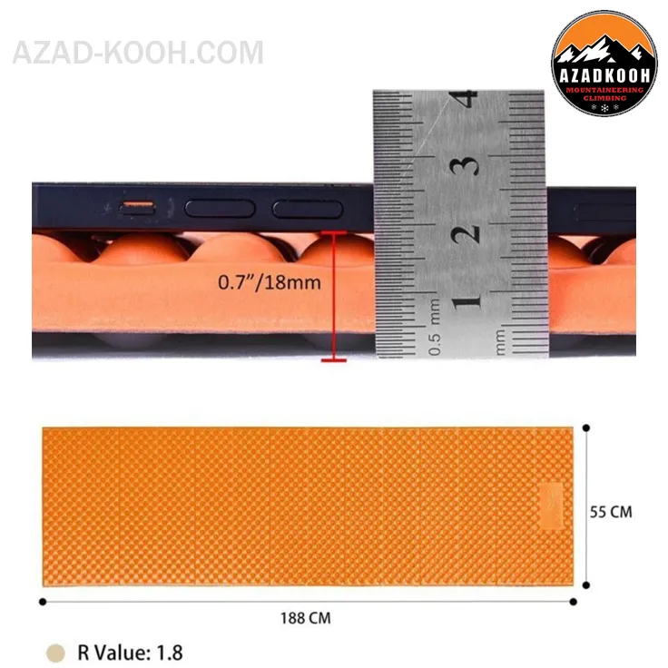 زیرانداز کیسه خواب آکاردئونی  مونتین اسپرینگ مدل S55