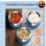 فلاسک غذا دو جداره سانتکو مدل SANTECO KOGE Thermal Food Jar With Spoon 500ML