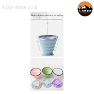 لیوان سیلیکونی تاشو بلک دیر  180 میلی لیتر