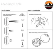 چراغ چادر نیچرهایک مدل  NH16D300-C