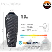 کیسه خواب پر بلک دیر مدل Reviver 800